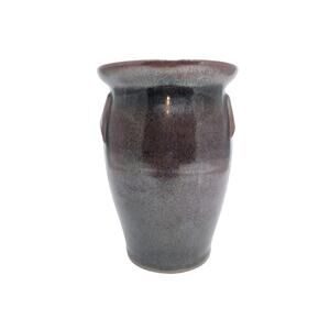 Studio Art Pottery Metallic Glazed Artist Signed Vase